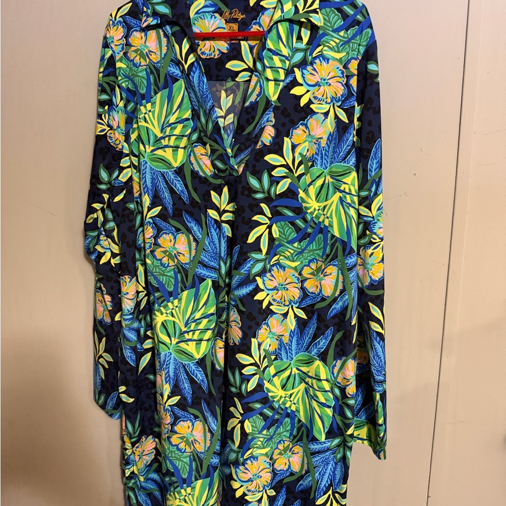 Lilly Pulitzer Calypso Coast print Chessie dress.